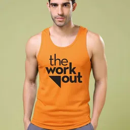 KIK33 Printed Cotton Scoop Neck Gym Vest-picture-18