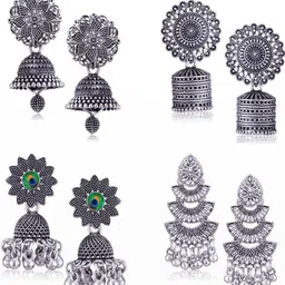 Sangria Silver-Plated Alloy Earrings-picture-21