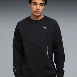 Puma Tech Relaxed Crew Men Solid Sweatshirt-picture-2