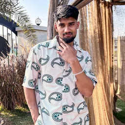 UNRL Men Printed Relaxed Fit Casual Shirt-picture-22