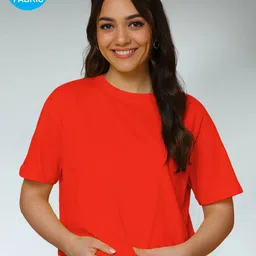 FBAR Women Solid Round Neck Cotton T-shirt-picture-40