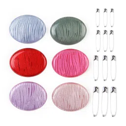 CLIPZON Set Of 18 Self Design Saree Clip-picture-14