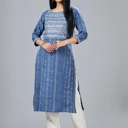 Rootover 30 Women Embroidered Straight Kurti-picture-15