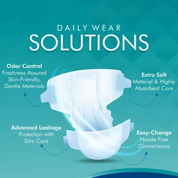 Not Out Unisex Pack Of 2 3D Core Technology Diapers - 10 Pcs Each - M image 5