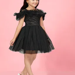 BAESD Net Fit & Flare Dress image 3