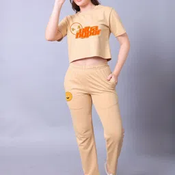 Lazy Lush Printed Pure Cotton Top & Joggers-image-7