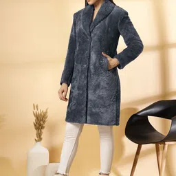 KLOTTHE Long Sleeve Single-Breasted Woolen Overcoat image 4