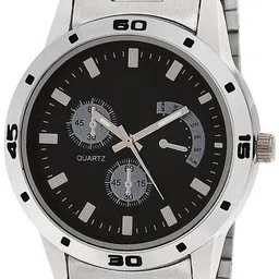 JUST LIKE Set of 2 Men Bracelet Style Analogue Watch tigada Silver Sefar chian Watch image 4