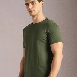 Louis Philippe Jeans Men Round Neck Short Sleeves Slim Fit T-shirt image 2