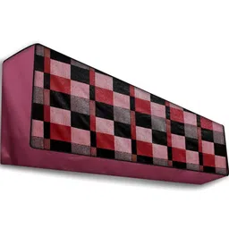 The Furnishing Tree Maroon Printed Air Conditioner Cover image 3