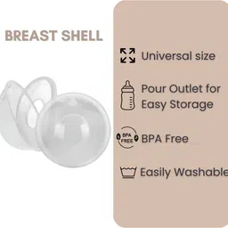 b-arm Breast Shell with 20mL Capacity - 2Pcs| Milk Collector| Leak Proof & Reusable Breast Shell image 2