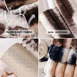 DREAM CARE Brown Polyester 3 Piece Sofa Cover With Arms image 4