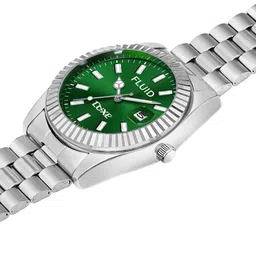 FLUID Men Embellished Dial & Stainless Steel Straps Analogue Watch FL-Yash-0601-GR image 4