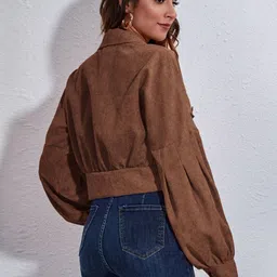 Mast & Harbour Drop Shoulder Long Lantern Sleeve Jacket image 3