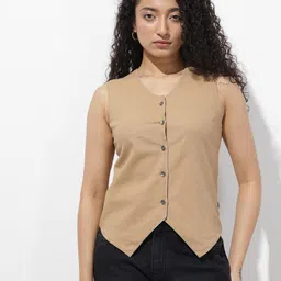 The Roadster Life Co. Pure Cotton V-Neck Reversible Waistcoat image 2