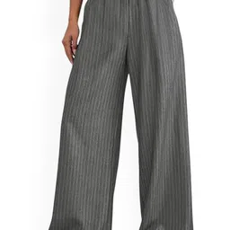 Outzidr Women Classic Straight Fit Low-Rise Trousers-image-10