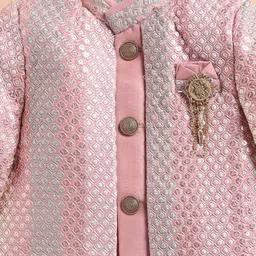 LITTLE COLLARS Boys Embellished Sherwani Set image 3