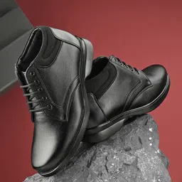 BIZZARO BZ052 Men Lace Up Ankle Flatform Heel Boots-picture-39