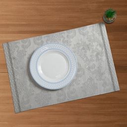 OBSESSIONS 6-Pcs Grey Heat-Resistant Rectangle Table Placemats-picture-2