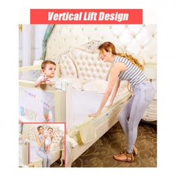 Syga Baby Bed Rail 1.5 Meters- Cream image 3
