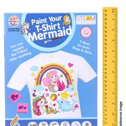 Ratnas Paint Your T-shirt Mermaid Theme - Blue image 3