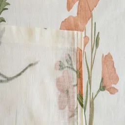 Threadwear White & Pink Printed 400 TC Single Bedsheet - 2.30 m x 1.55 m image 2