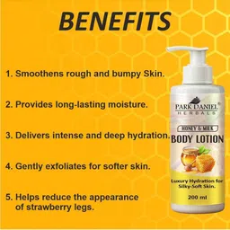 Park Daniel Set Of 3 Milk & Honey Body Lotion- 200 ml Each image 4