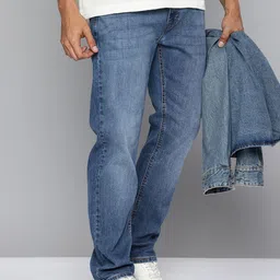 Levis Men 505 Straight Fit Mid-Rise Heavy Fade Stretchable Jeans-image-42