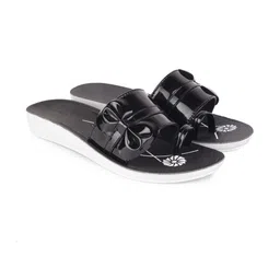DRACKFOOT Women Set of 2 Self Design Flats and Flip Flops image 3