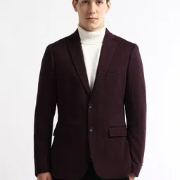 Arrow Slim-Fit Single-Breasted Notched Lapel Blazers image 2