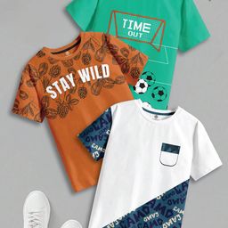 CODEZ Boys 3 Pure Cotton T-shirt-picture-2