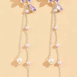 MEENAZ Animal Shaped Drop Earrings-picture-26