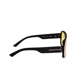 Garry Gobbs Unisex Yellow Lens & Black Square Sunglasses with image 3