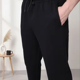 Lazy Lush Men Cotton Mid-Rise Joggers image 4