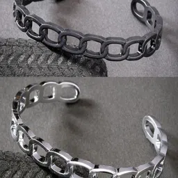 The Roadster Lifestyle Co Men Set Of 2 Rhodium-Plated Chain Link Cuff Bracelet-picture-15