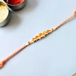 Tipsy closet Handmade Orange Rakhi image 1