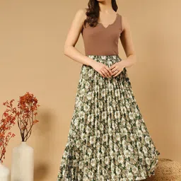 OTABU Printed A-line Maxi Skirt image 4