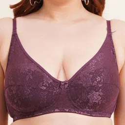 Amour Secret Floral Self Design Full Coverage Non Padded Non-Wired T-shirt Bra image 2