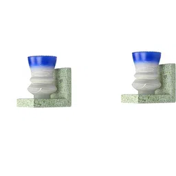 SOMIL Blue Glass Cylinder Printed Wall Lamps image 3