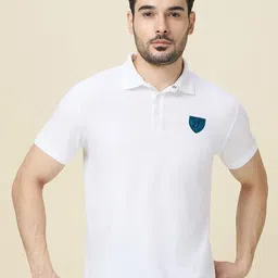 Being Human Men Solid Polo Collar Cotton Slim Fit T-shirt-picture-56