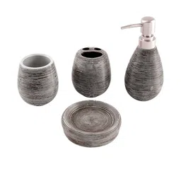 AARVI DECOR STUDIO Set of 4 Soap Case, Toothbrush Holder & Soap Dispenser Bath Set-picture-3
