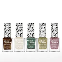 CROWN Beauty Of Nature Set Of 5 Nail Enamel - 10ml Each - Cocktail Mode image 1
