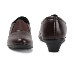 STYLE BUY STYLE Women Synthetic Leather Block Pumps image 5