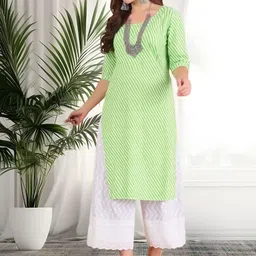 arangya Women Leheriya Printed Crepe Kurta-picture-11