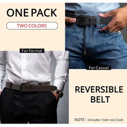 CONTACTS Men Leather Reversible Belt image 4