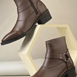 El Paso Men Synthetic Ankle-Length Boots-picture-31