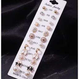 DressBerry Geometric Studs Earrings image 3