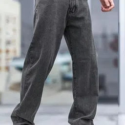 BAESD Men Relaxed Fit High-Rise Light Fade Stretchable Jeans-picture-27