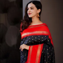 CANIZZARO Woven Design Zari Banarasi Saree image 4