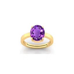 Pranjal Gems Unisex 11.25 Ratti 10.60 Carat Amethyst Studded Finger Ring-picture-37
